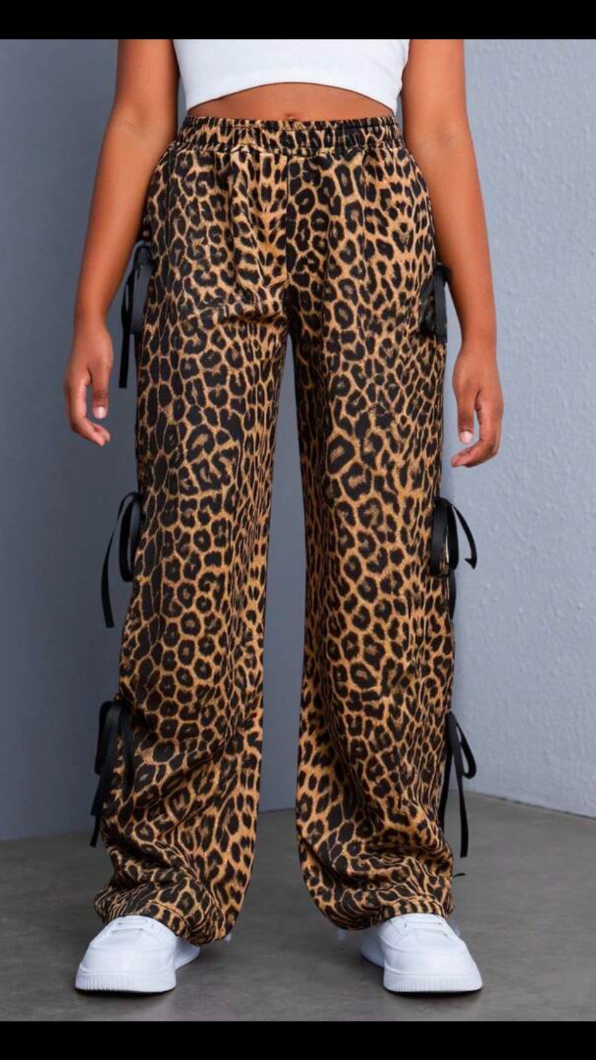 Leopard joggers