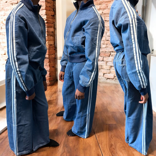 Wide leg Denim Set