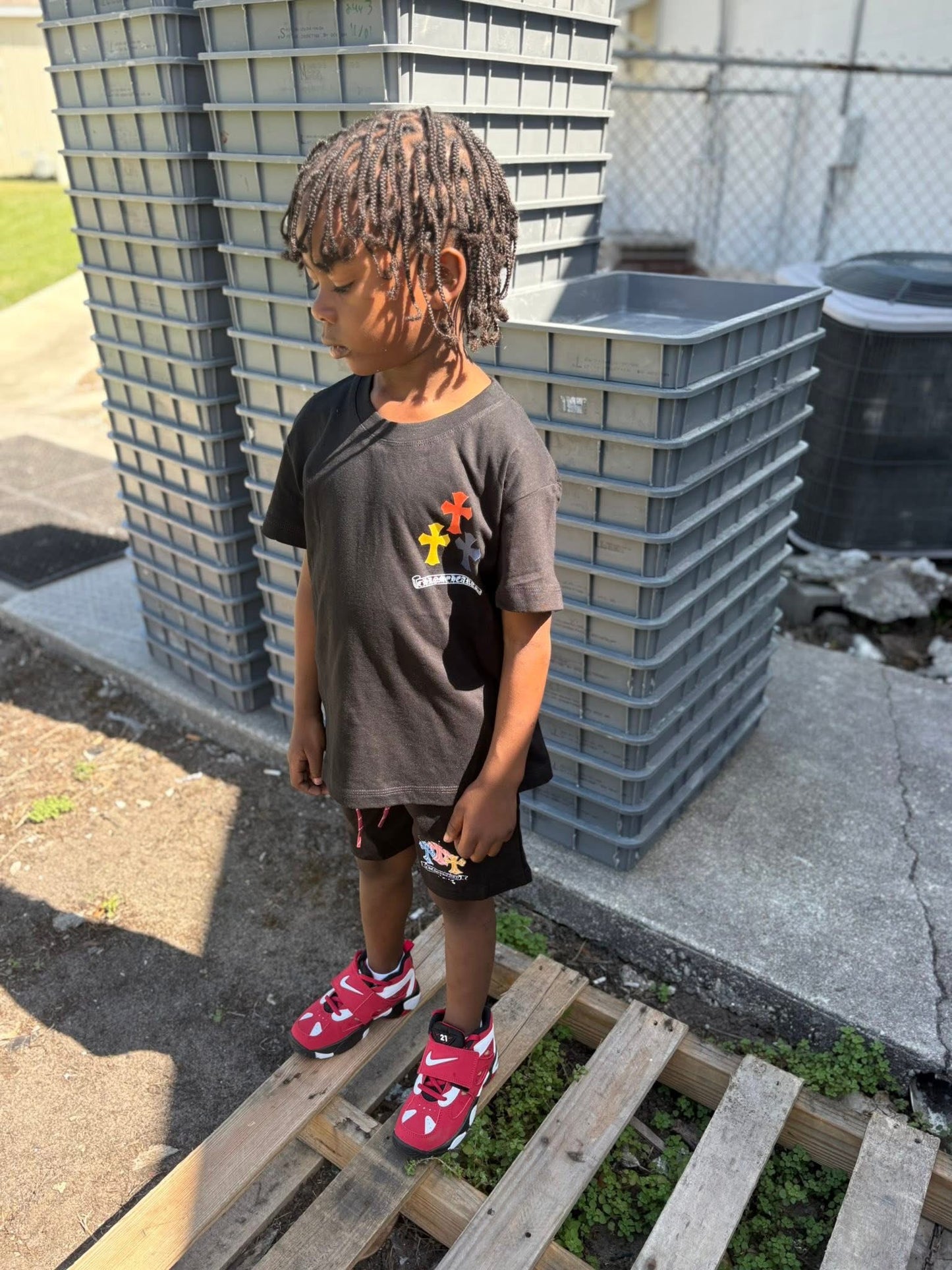 CHROME  SHORT SET