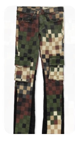 Very Slim fitted Camo Stacked Jeans