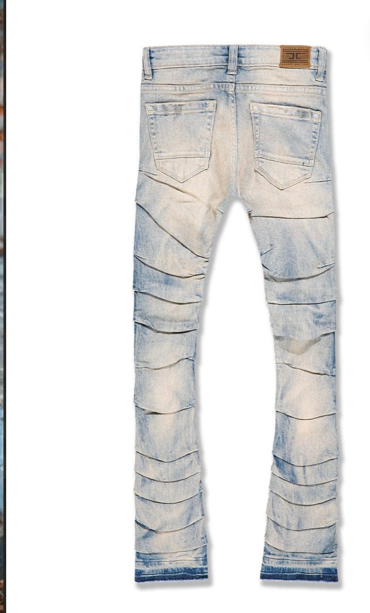 Boys Blue Stacked Denim Jeans
