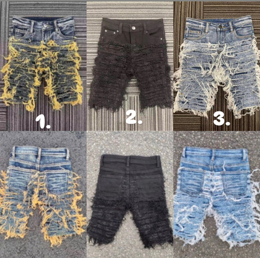 Denim shorts
