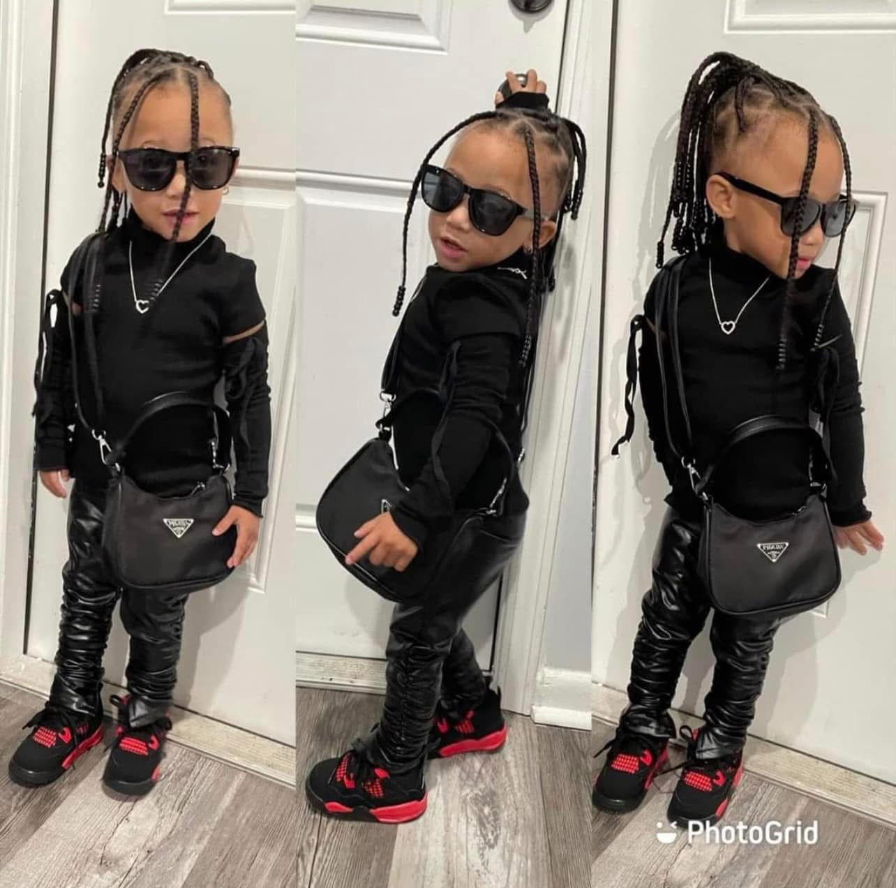 Unisex Stacked Leather Leggings