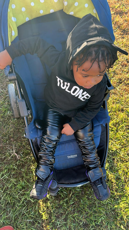 Unisex Stacked Leather Leggings