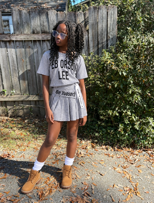 Grey Skirt Set