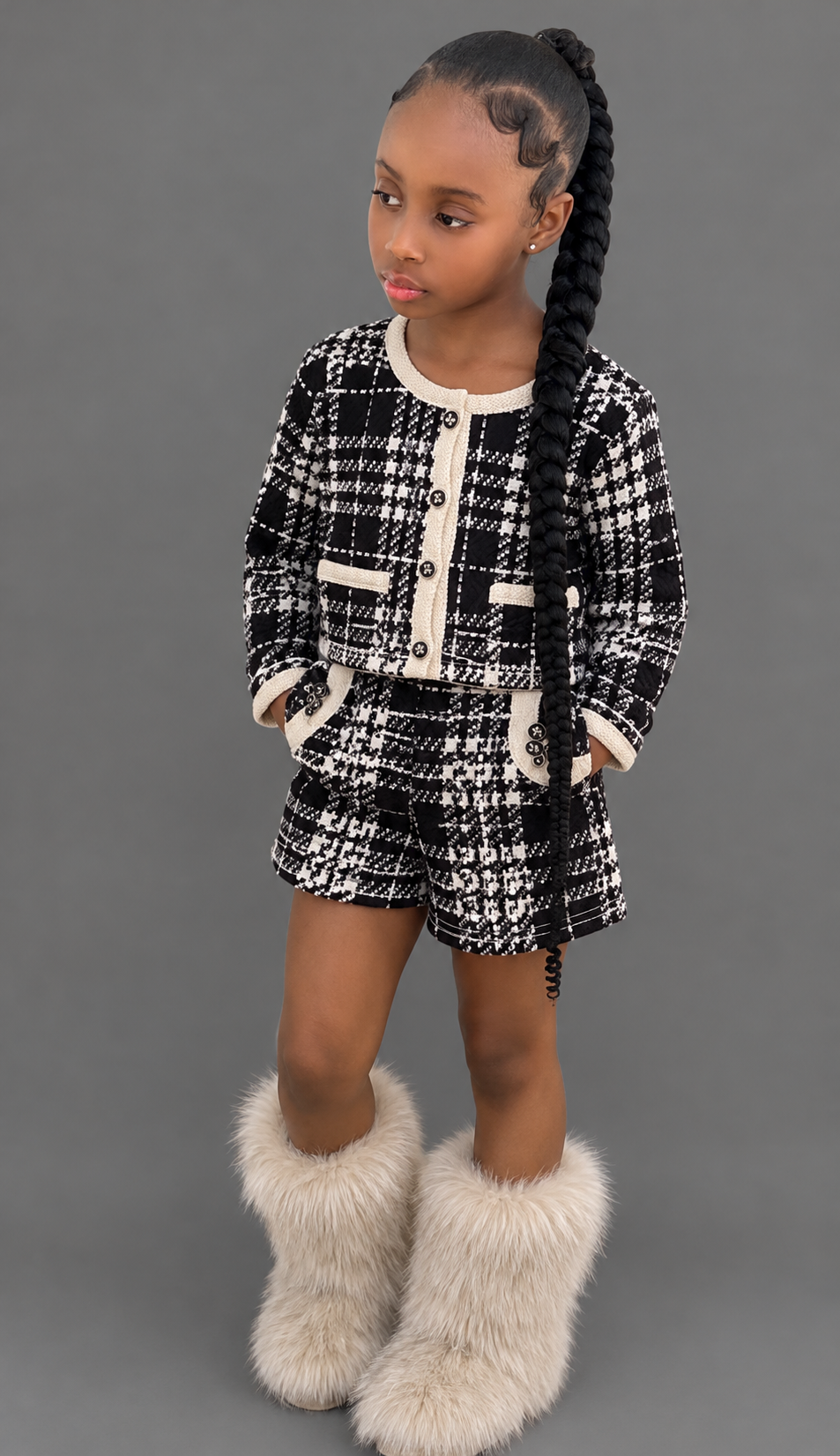 2pcs Winter Short Set