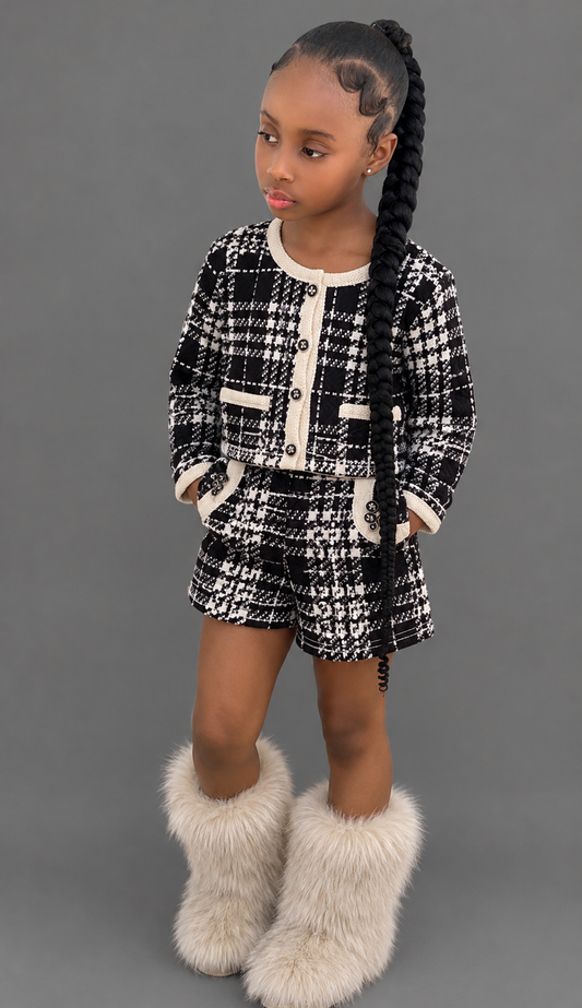 2pcs Winter Short Set