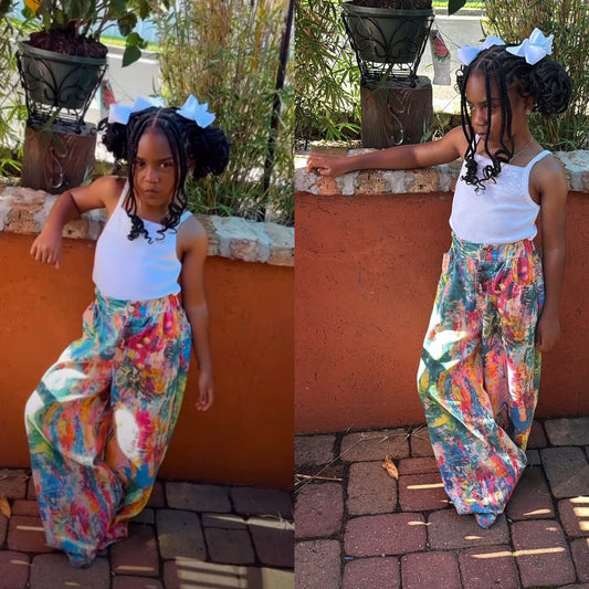 Oversized Painted Pants